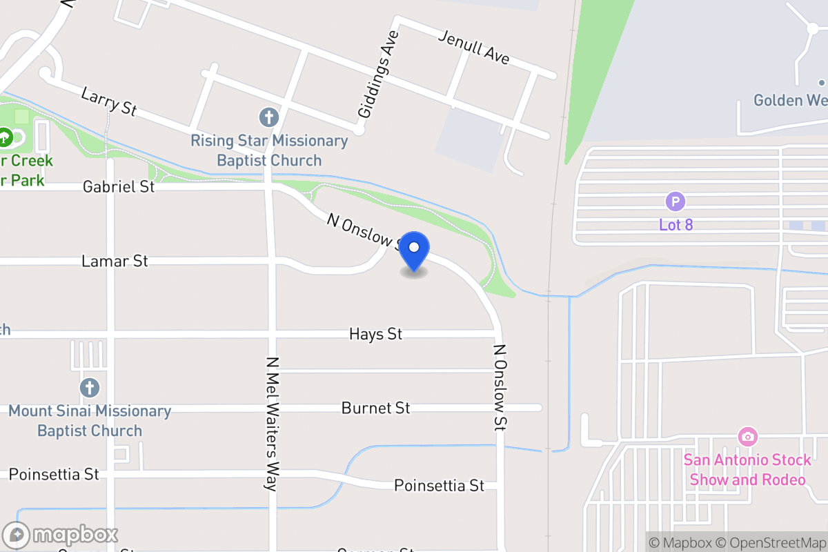 Map of 1347  Onslow Dr