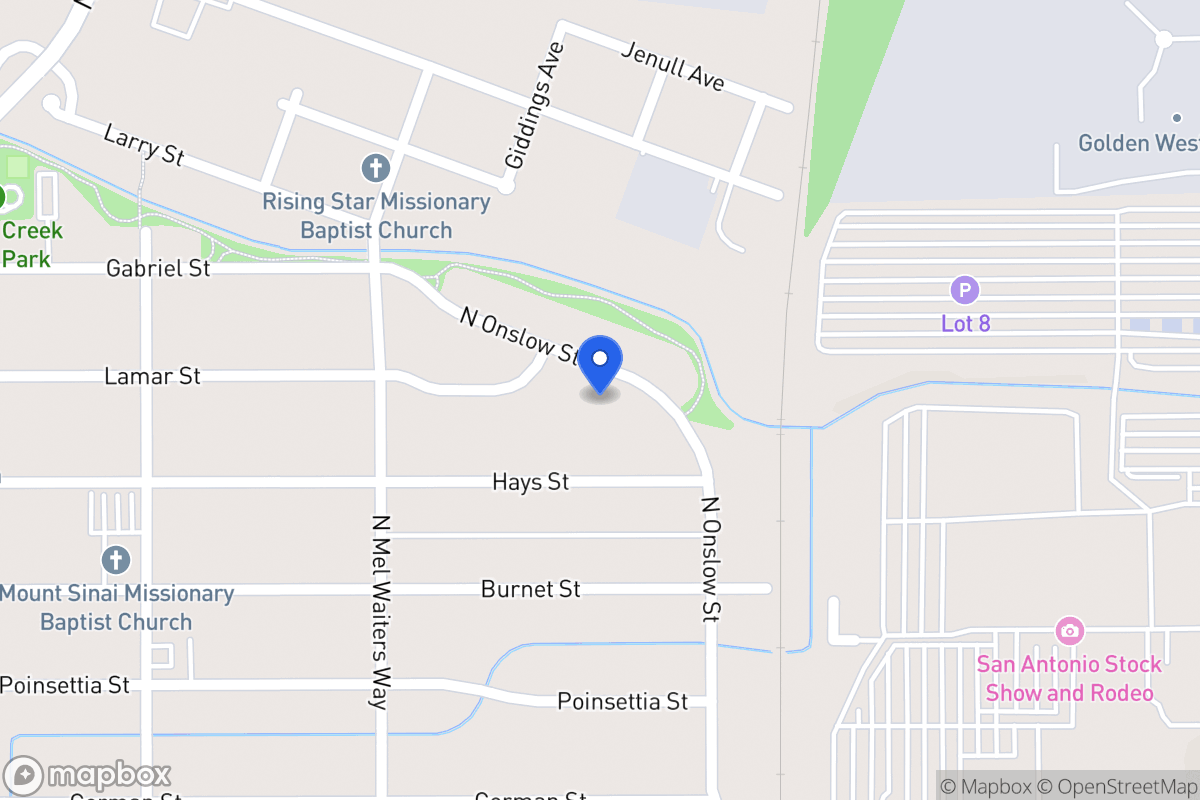 Map of 1343  Onslow Dr