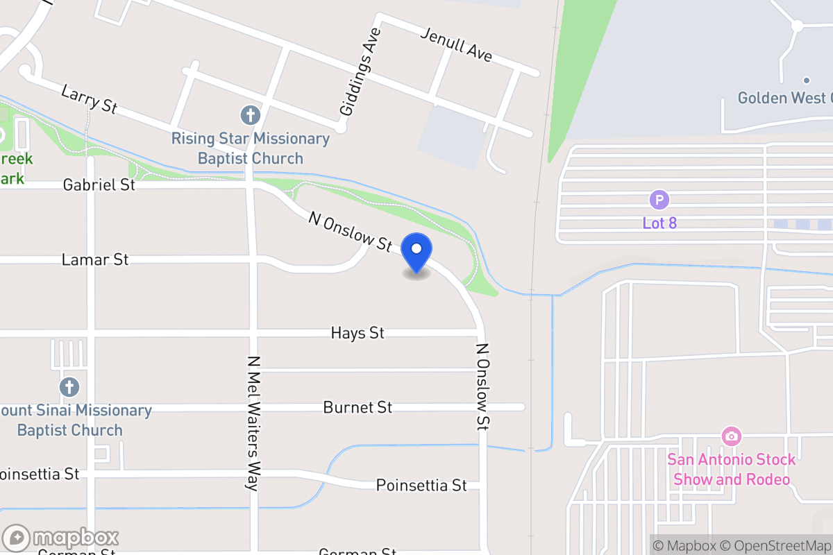 Map of 1339  Onslow Dr