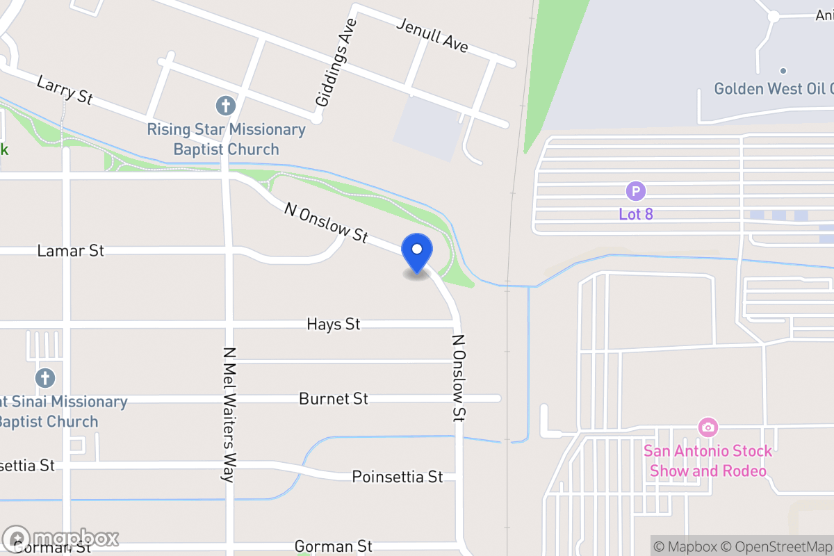 Map of 1323  Onslow Dr