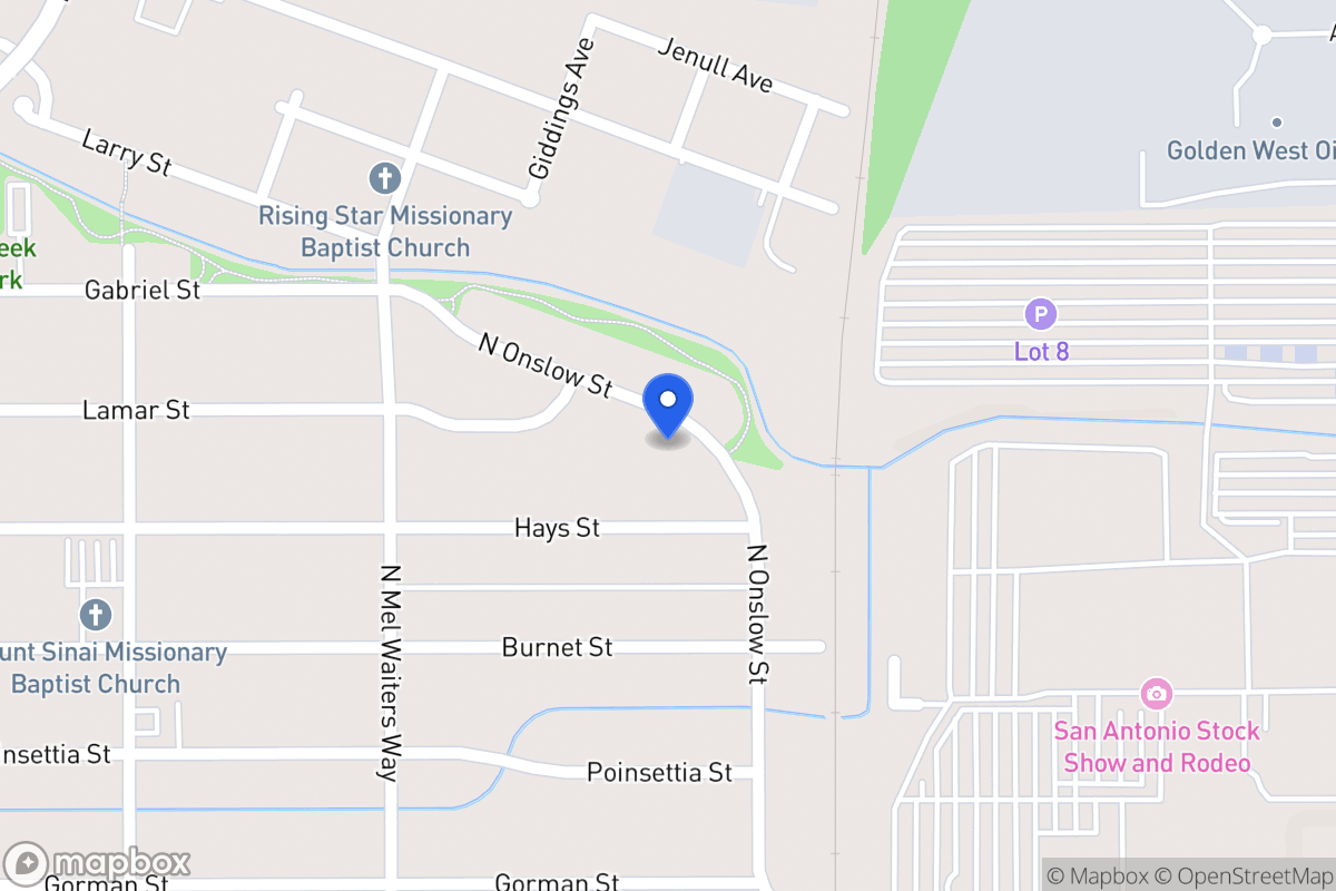 Map of 1327  Onslow Dr