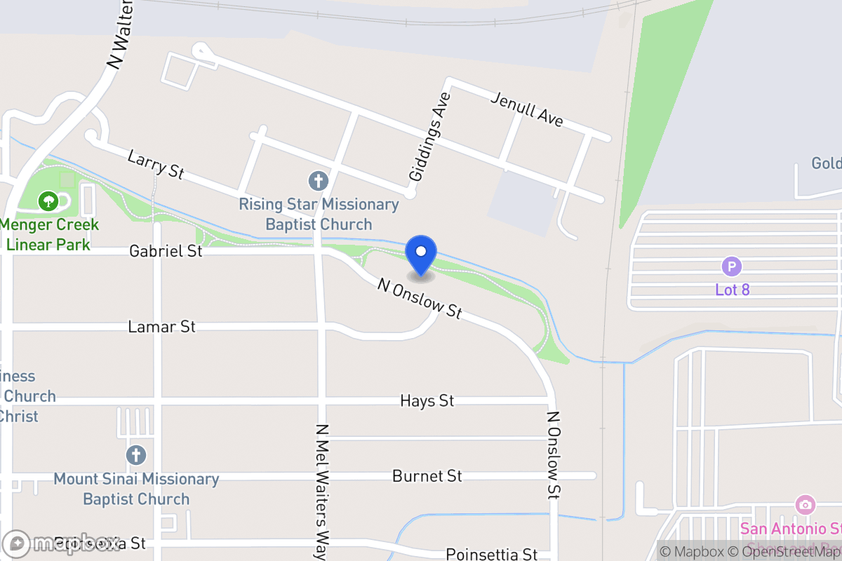 Map of 1410  Onslow Dr