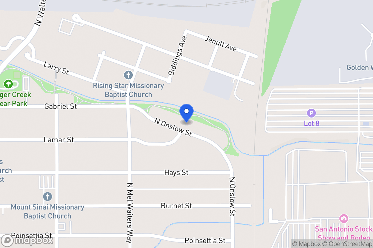 Map of 1352  Onslow Dr