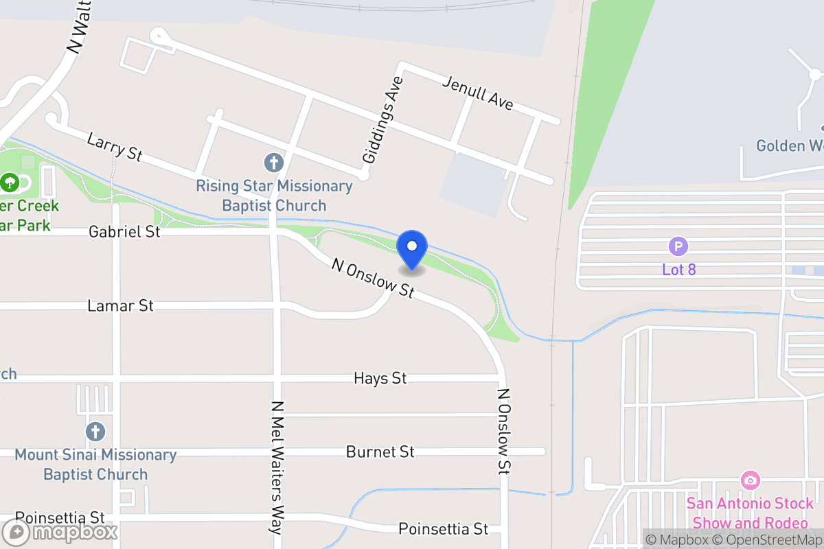 Map of 1348  Onslow Dr