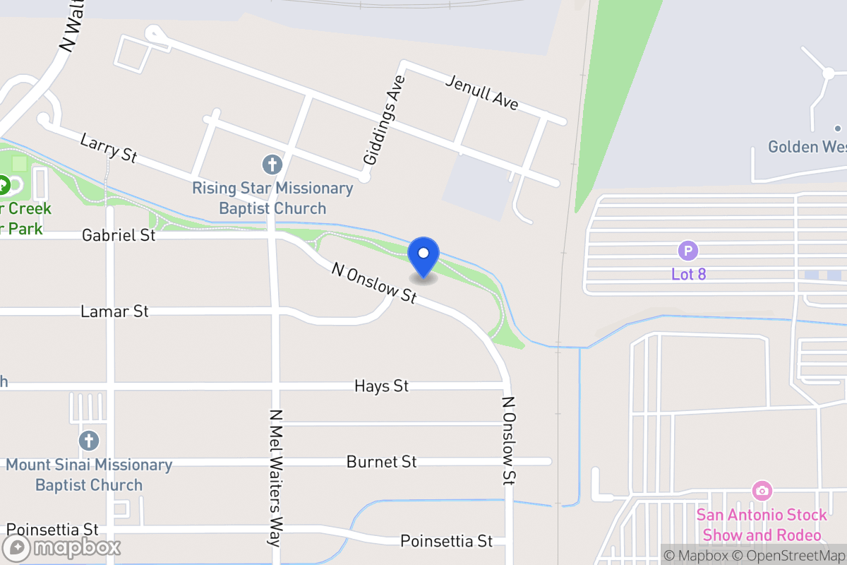 Map of 1344  Onslow Dr