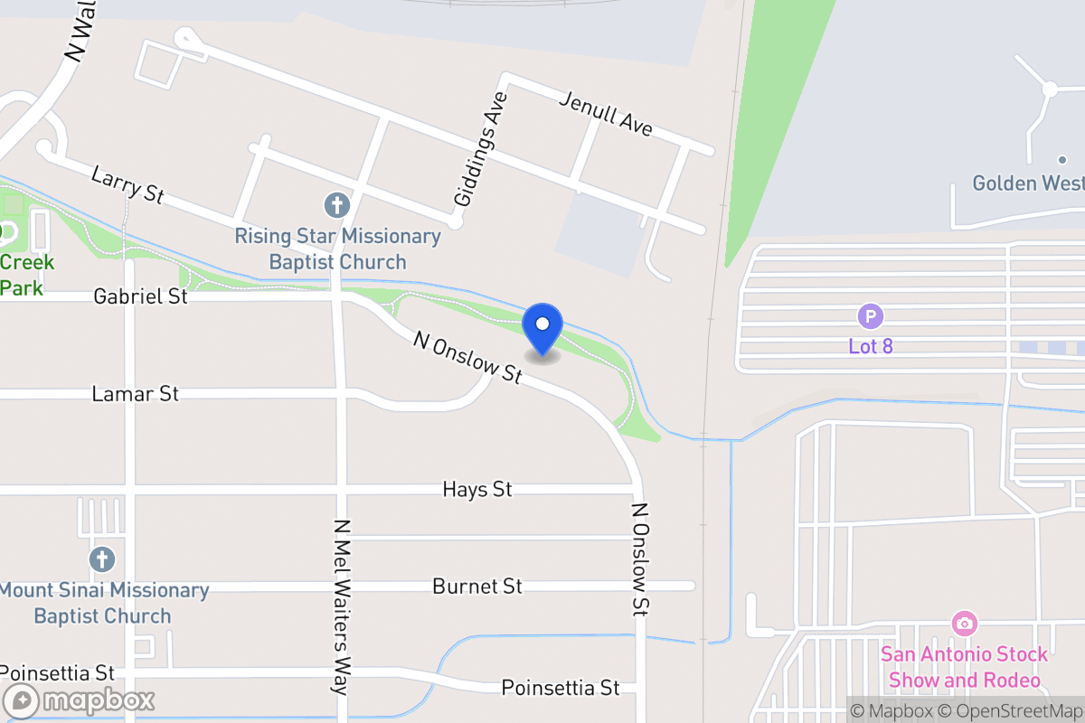 Map of 1340  Onslow Dr