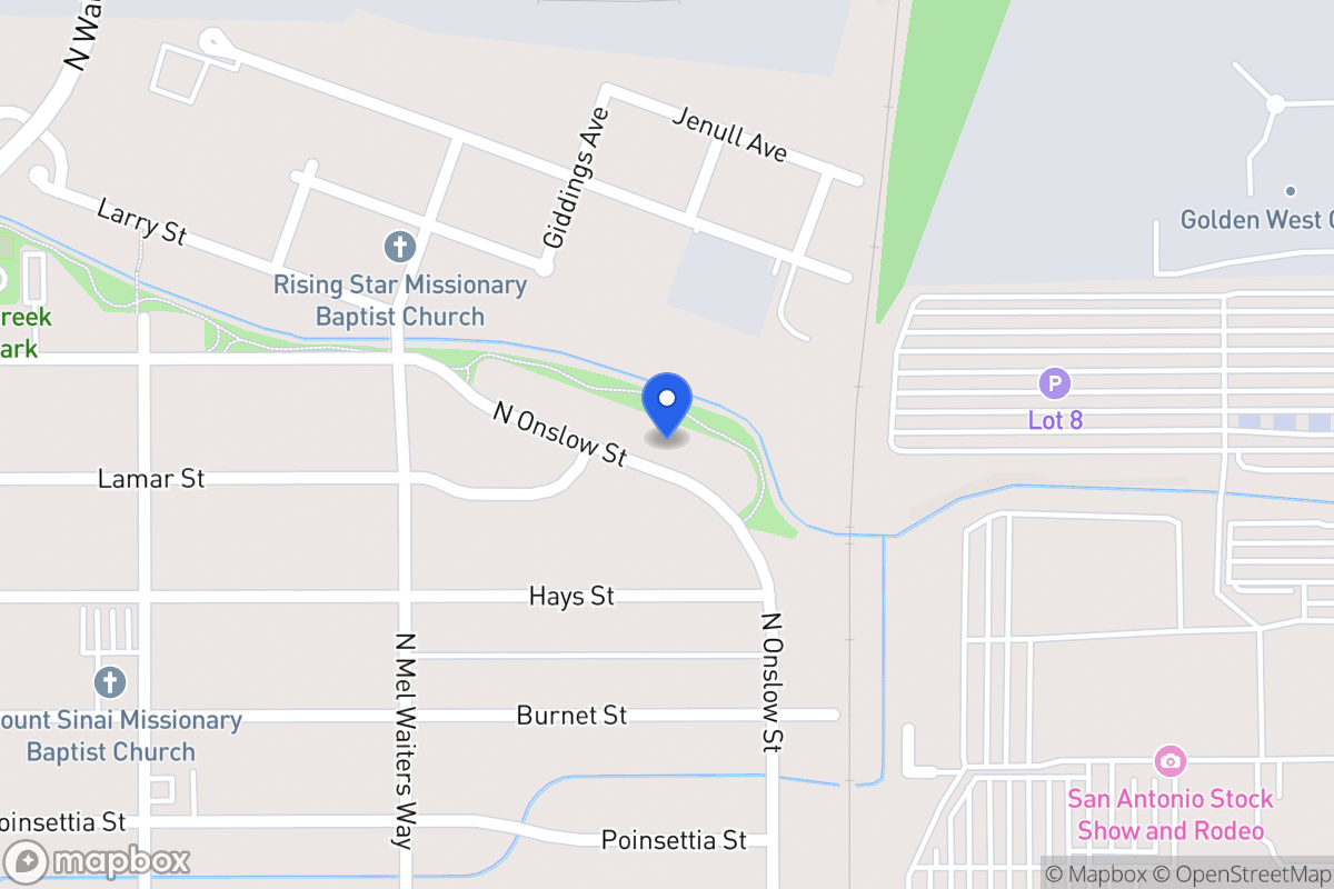 Map of 1336  Onslow Dr