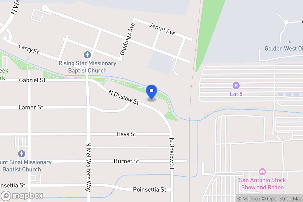 Map of 1332  Onslow Dr