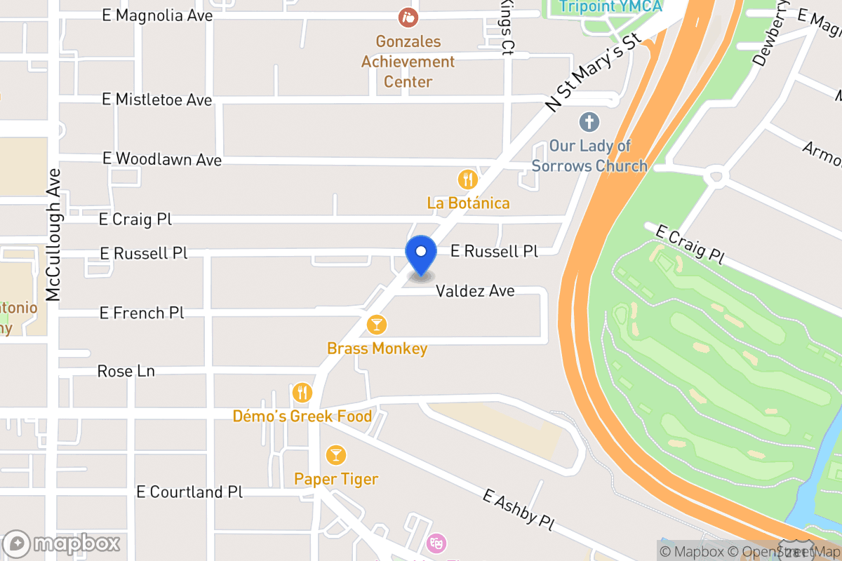 Map of 2726 N Saint Marys St