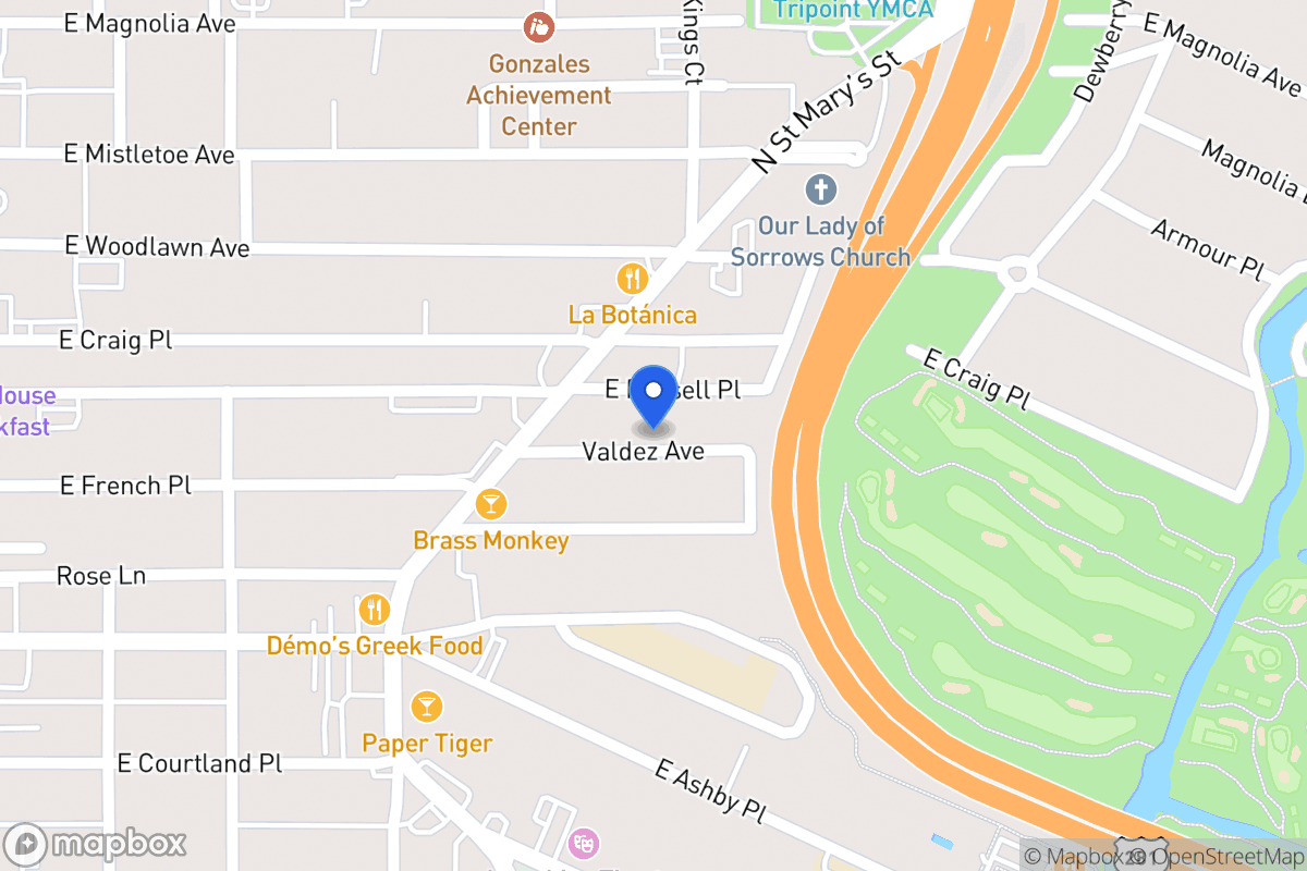 Map of 131  Valdez Ave
