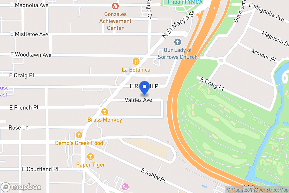 Map of 135  Valdez Ave