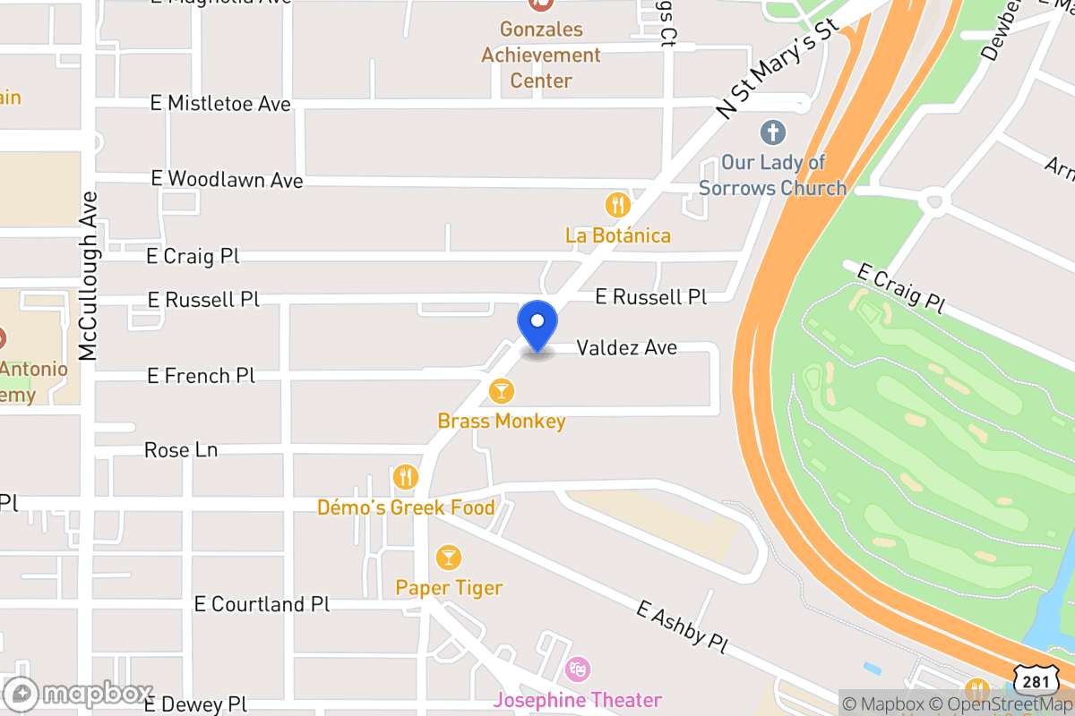 Map of 2718 N Saint Marys St