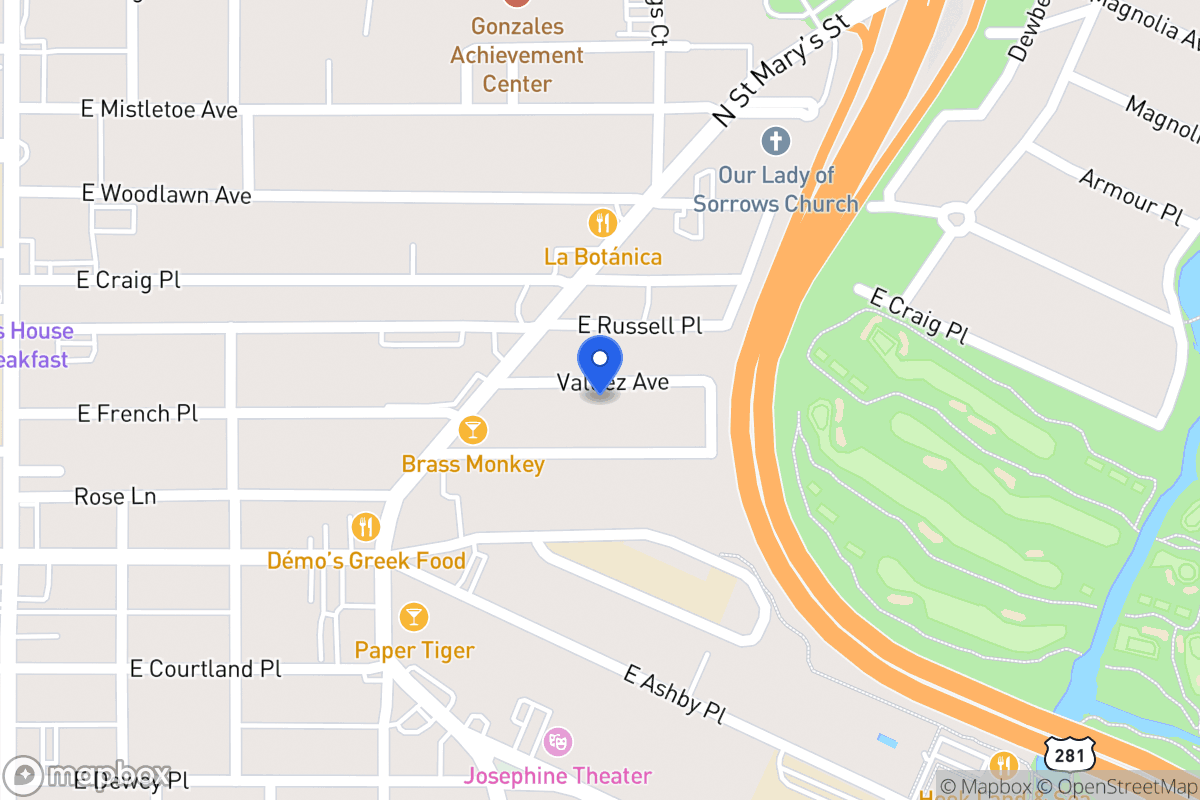 Map of 128  Valdez Ave