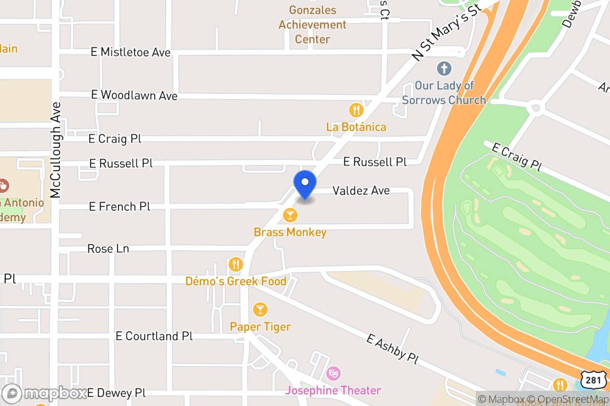 Map of 2710 N St Marys
