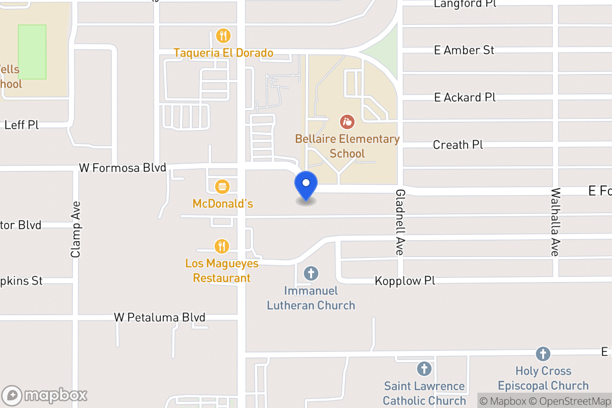 Map of 126 E Formosa Blvd