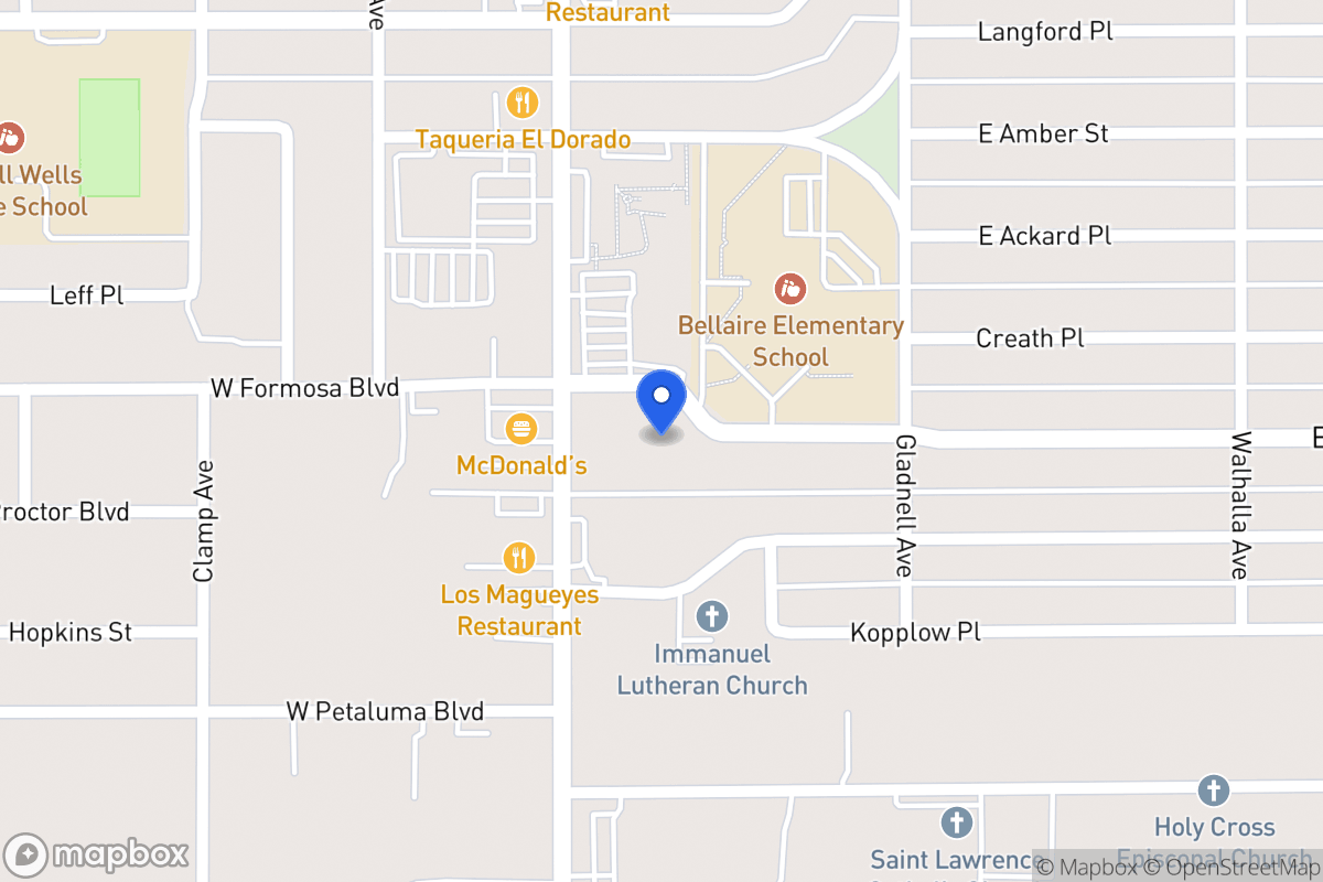Map of 120 E Formosa Blvd