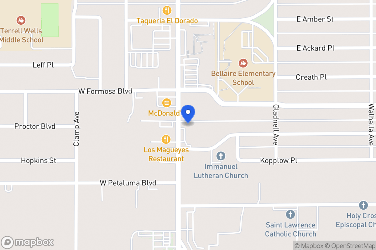 Map of 3718  Pleasanton Rd