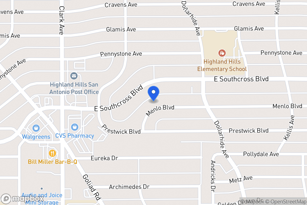 Map of 3004 E Southcross Blvd