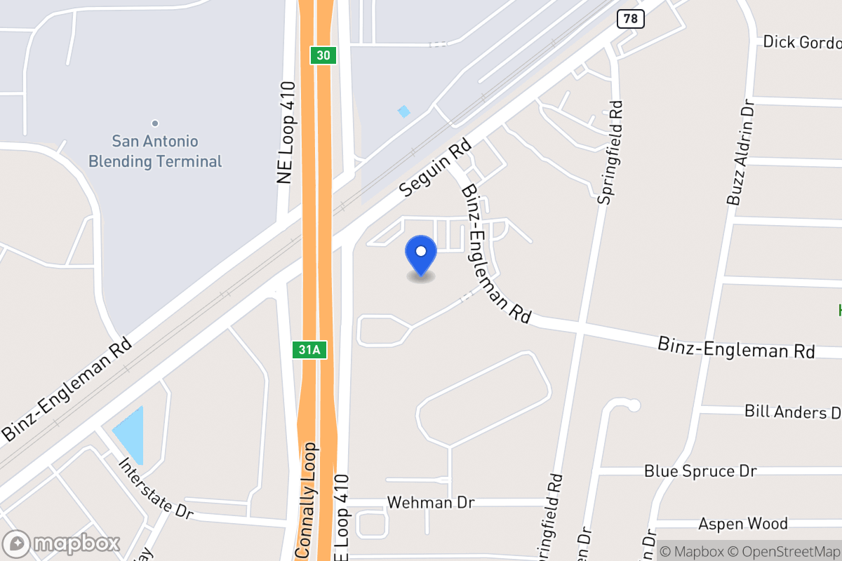 Map of 4518  Seguin Rd