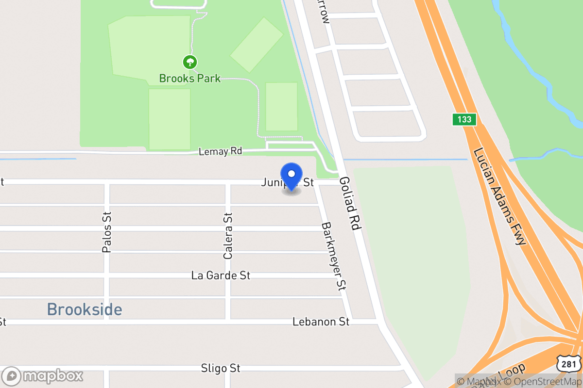 Map of 418  Juniper St