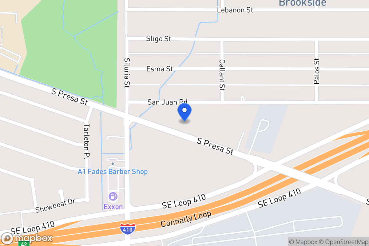 Map of 9426 S Presa St