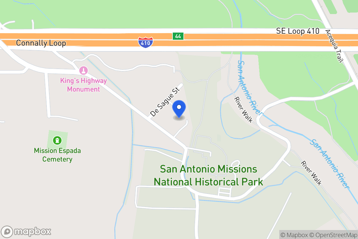 Map of 9822  Espada Rd