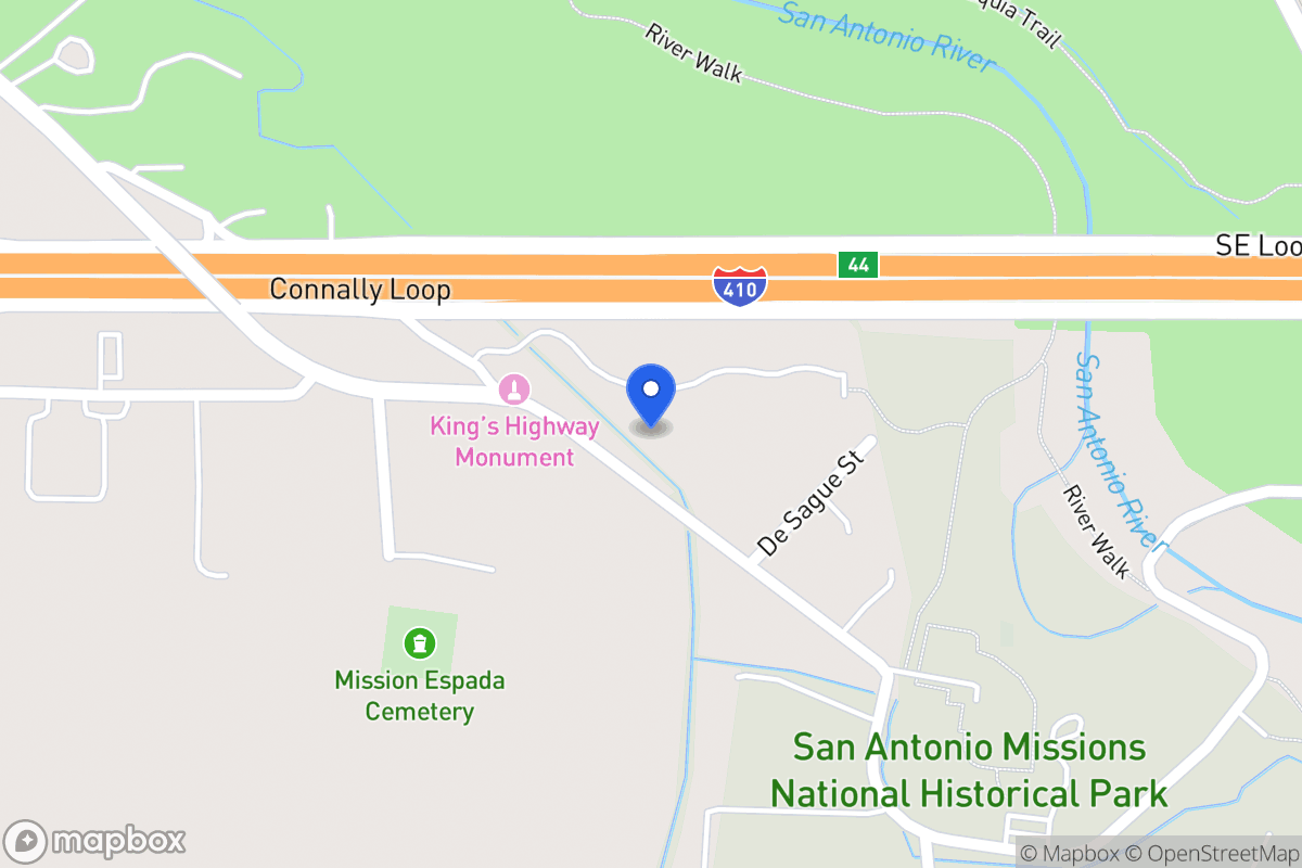 Map of 9730  Espada Rd