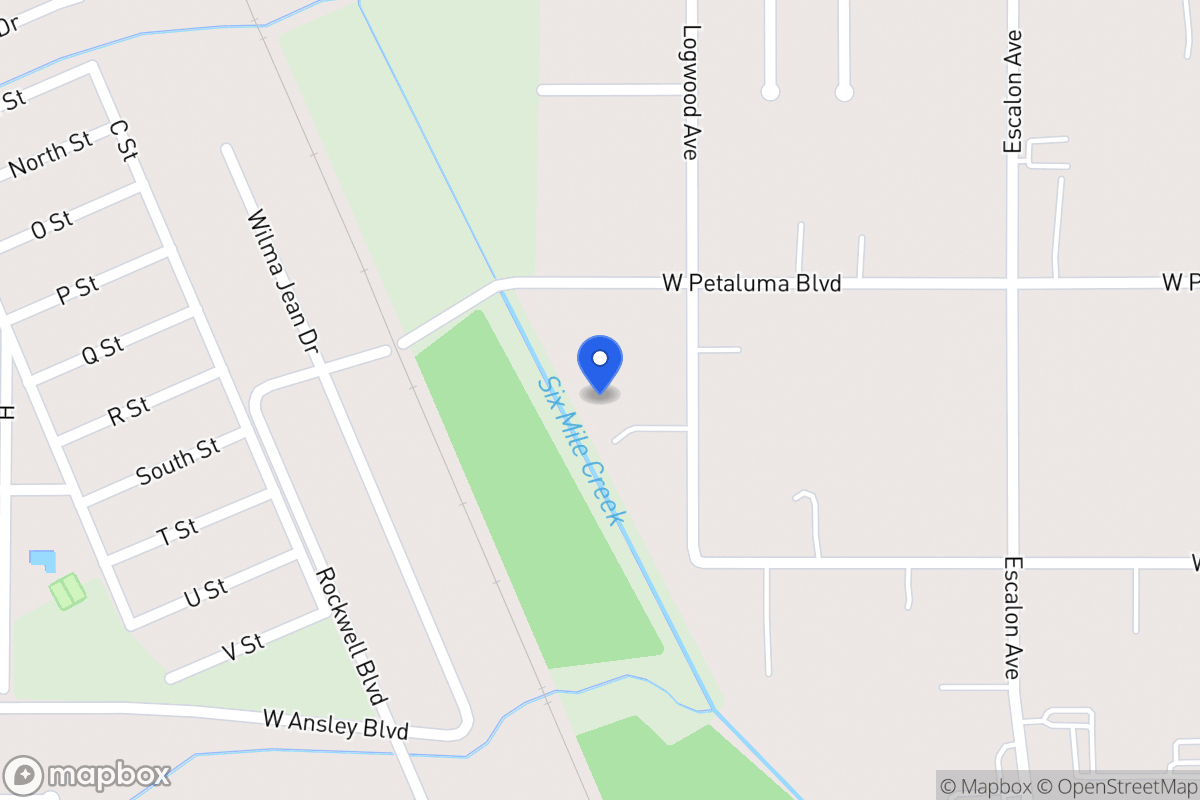 Map of 714 W Petaluma Blvd
