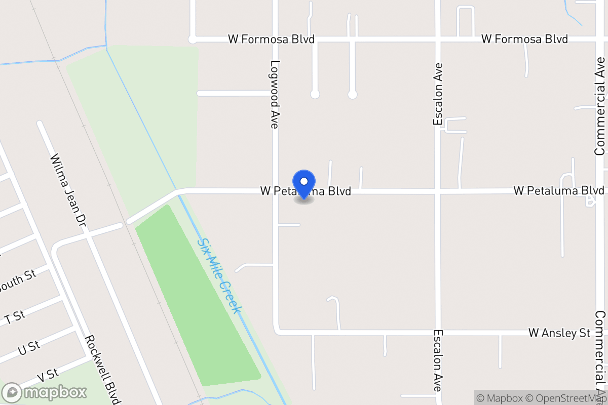 Map of 664 W Petaluma Blvd