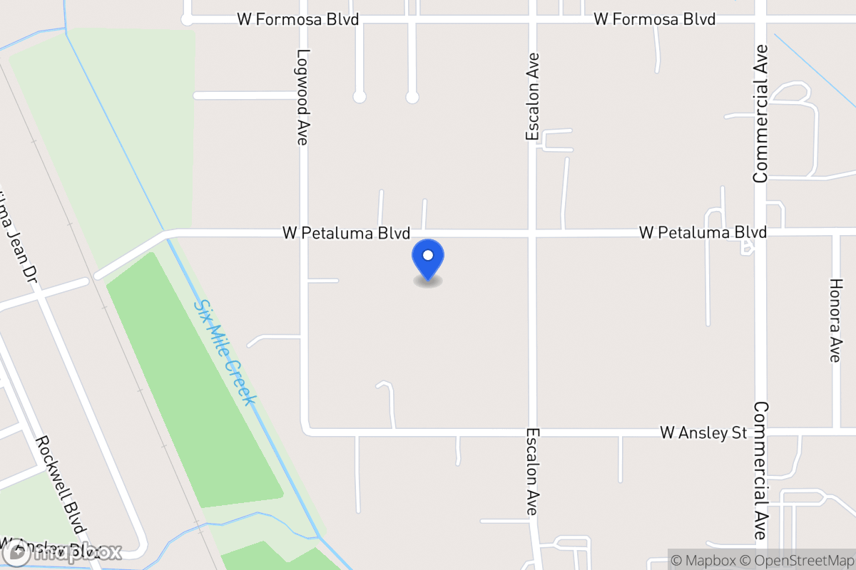 Map of 638 W Petaluma Blvd