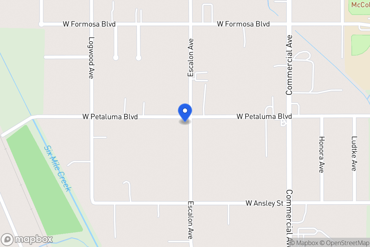 Map of 602  W Petaluma Blvd