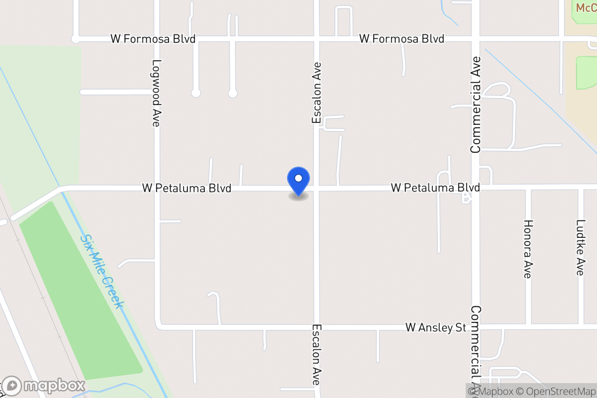 Map of 606  W Petaluma Blvd