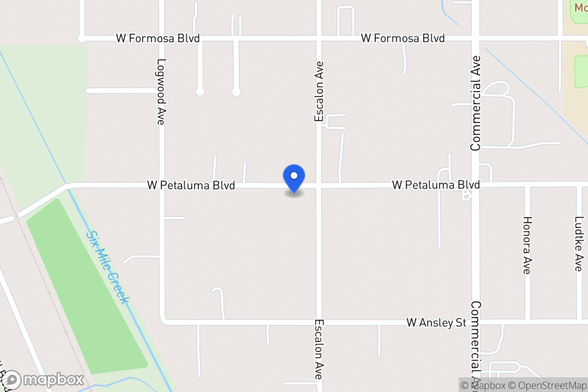Map of 610  W Petaluma Blvd