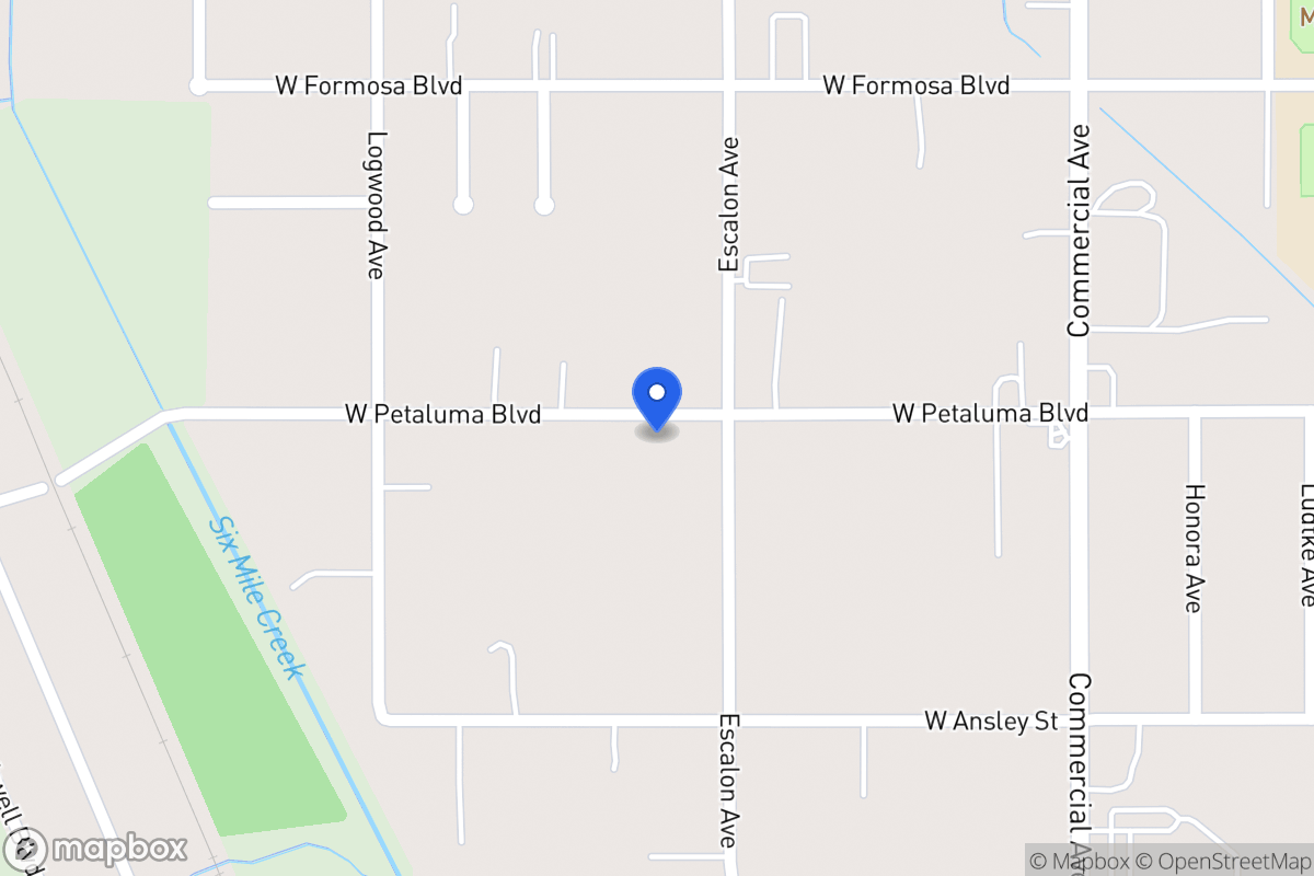 Map of 614  W Petaluma Blvd