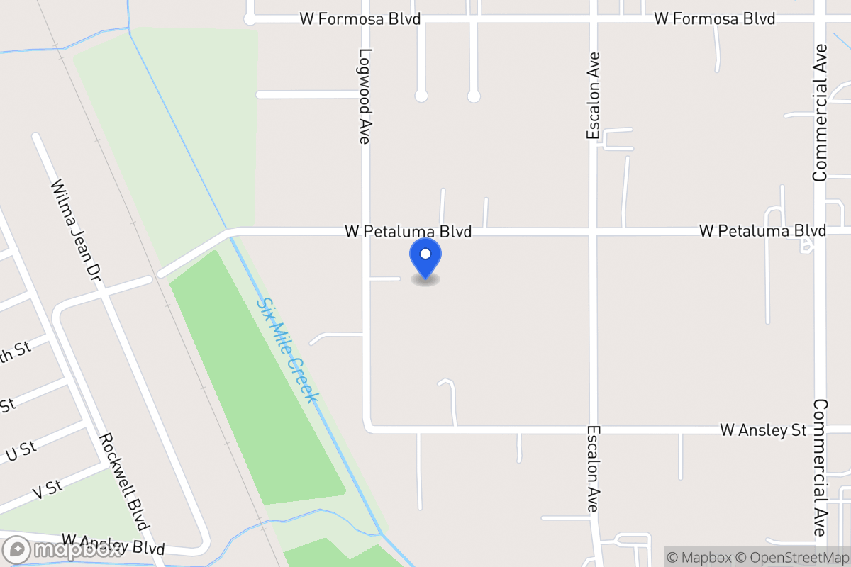 Map of 654 W Petaluma