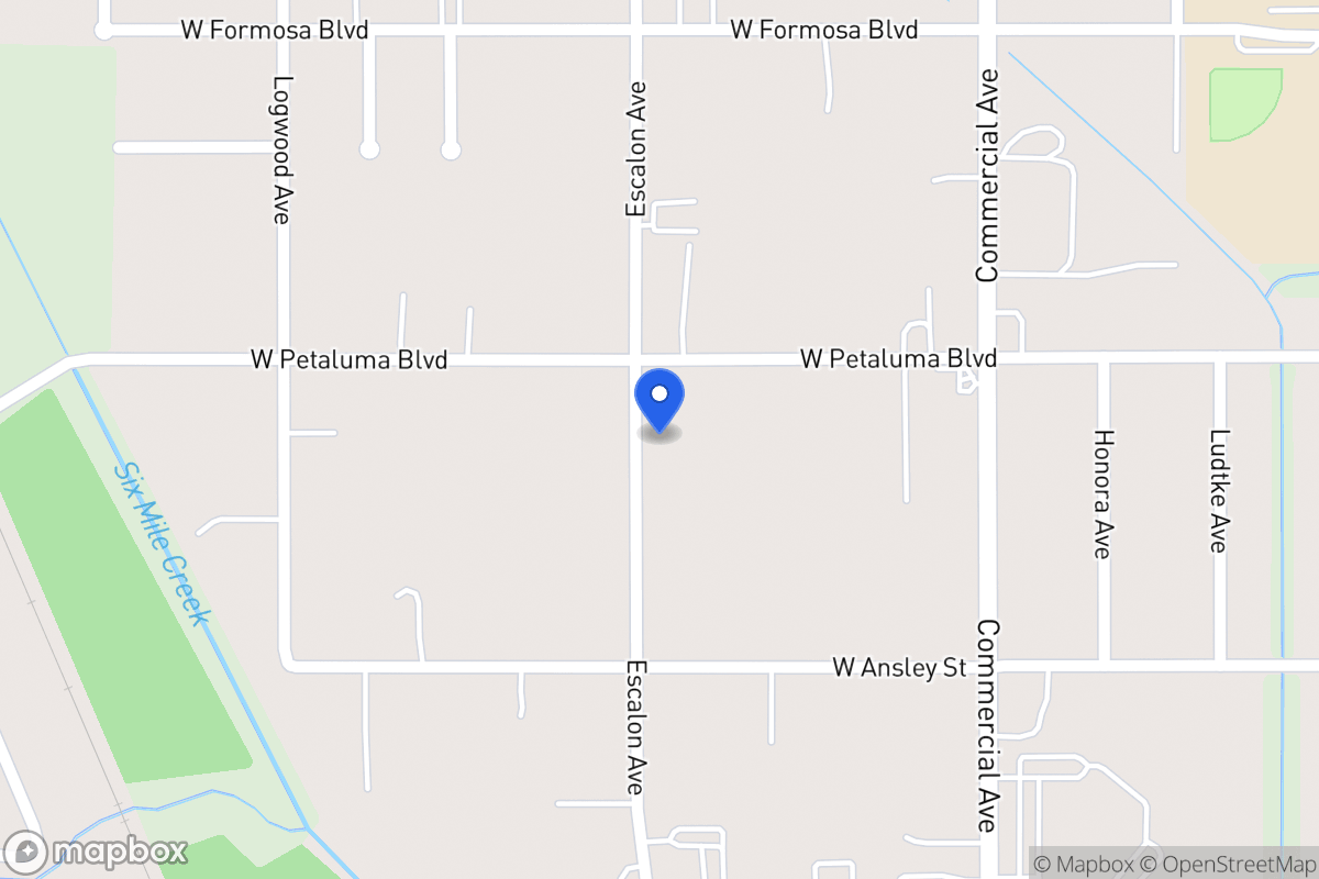 Map of 582 W Petaluma Blvd