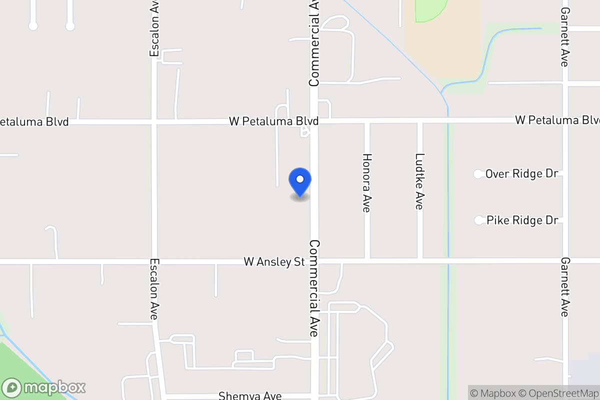 Map of 3637  Commercial Ave