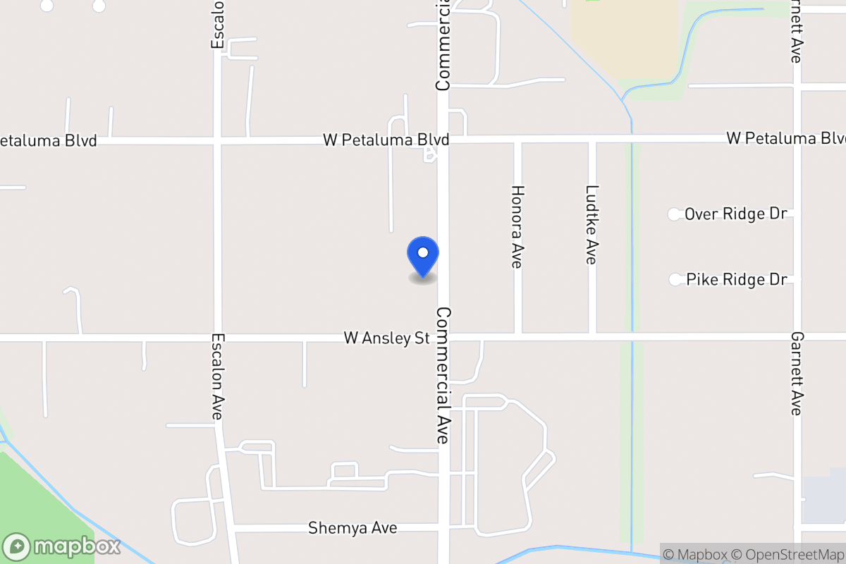 Map of 3643  Commercial Ave