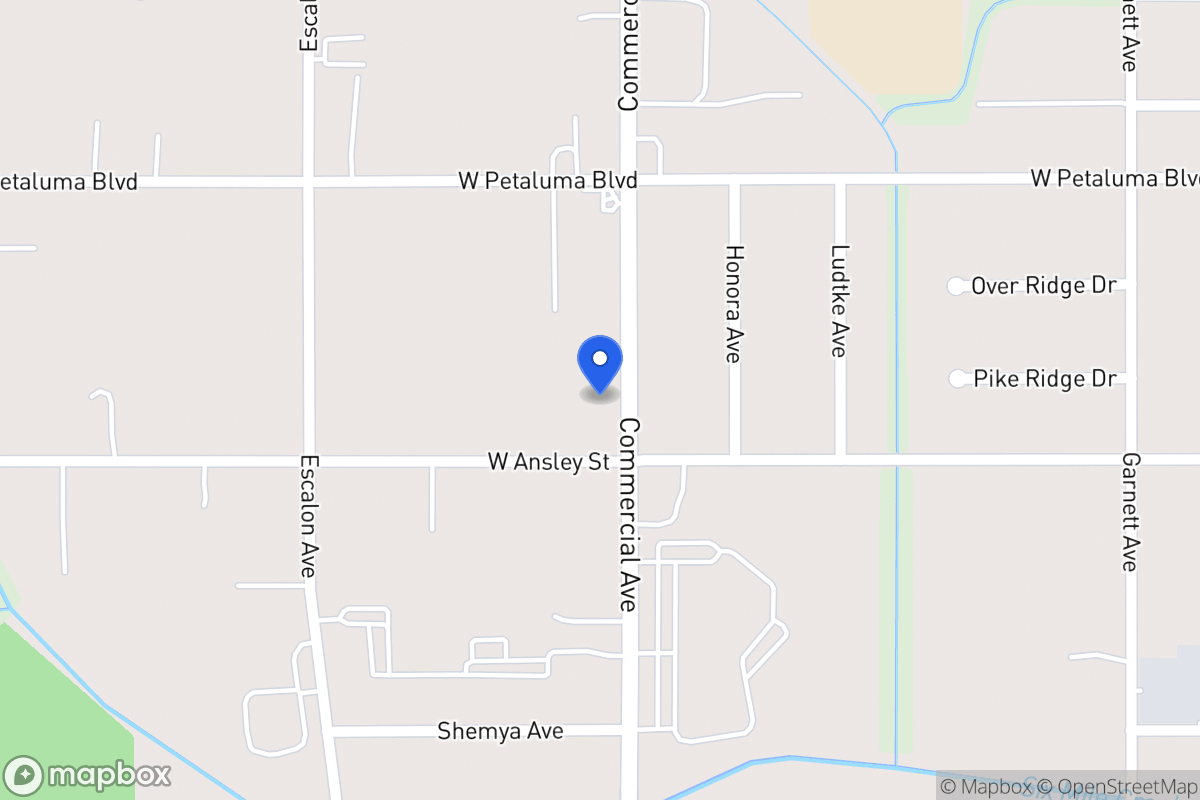 Map of 3645  Commercial Ave
