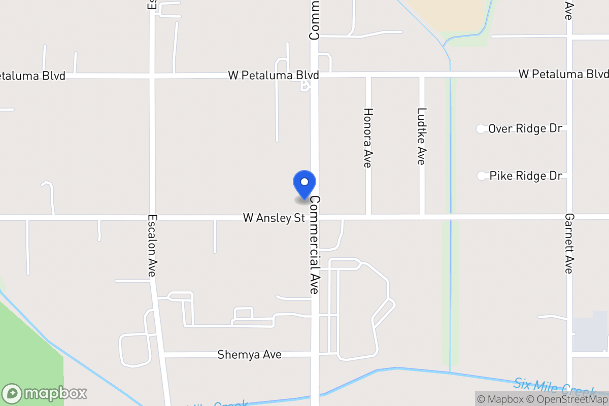 Map of 3551  Commercial Ave