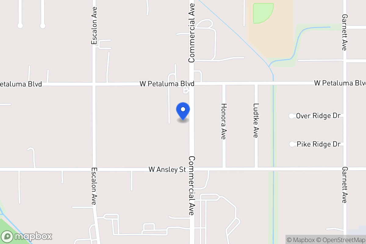 Map of 3629  Commercial Ave