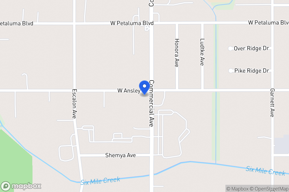 Map of 3703  Commercial Ave