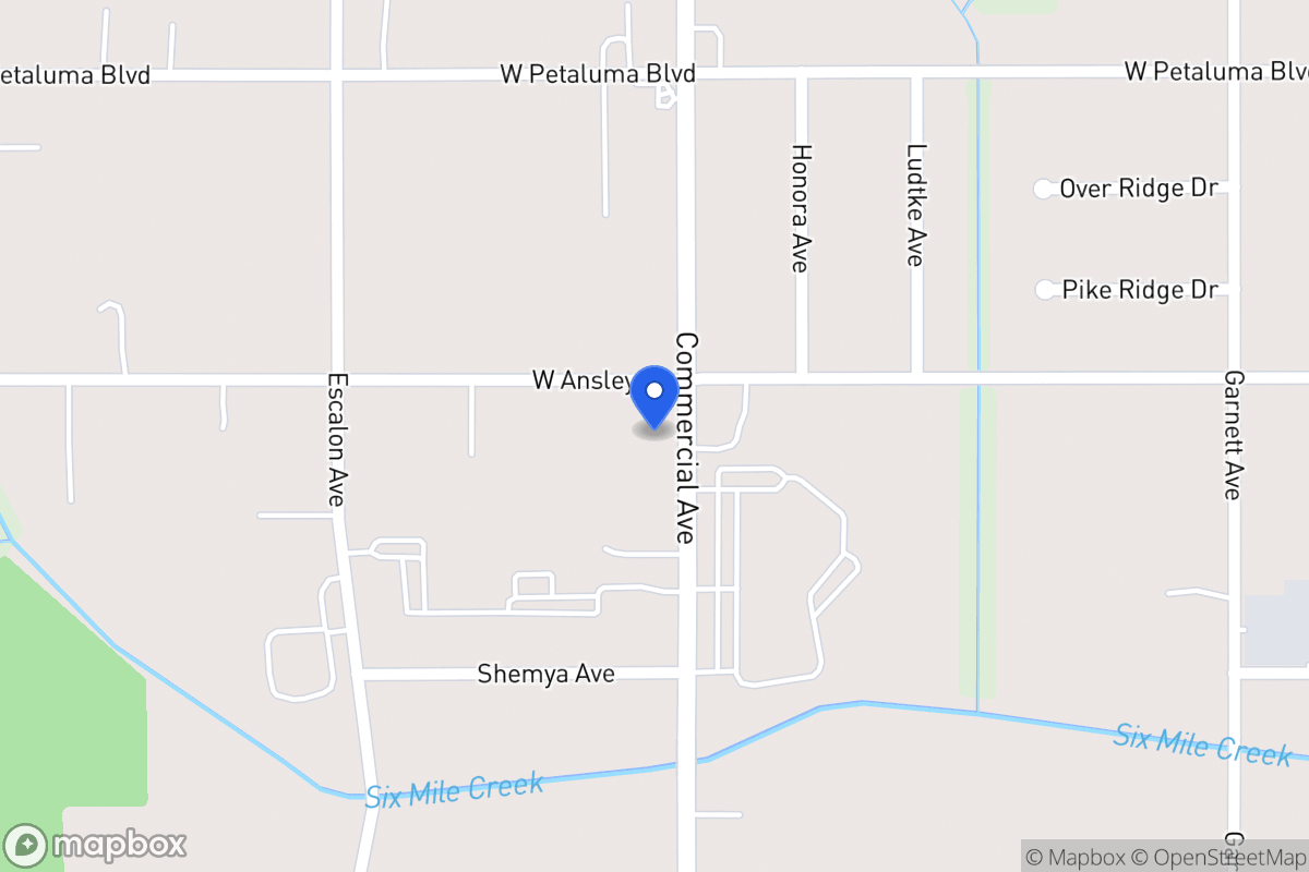 Map of 3709  Commercial Ave