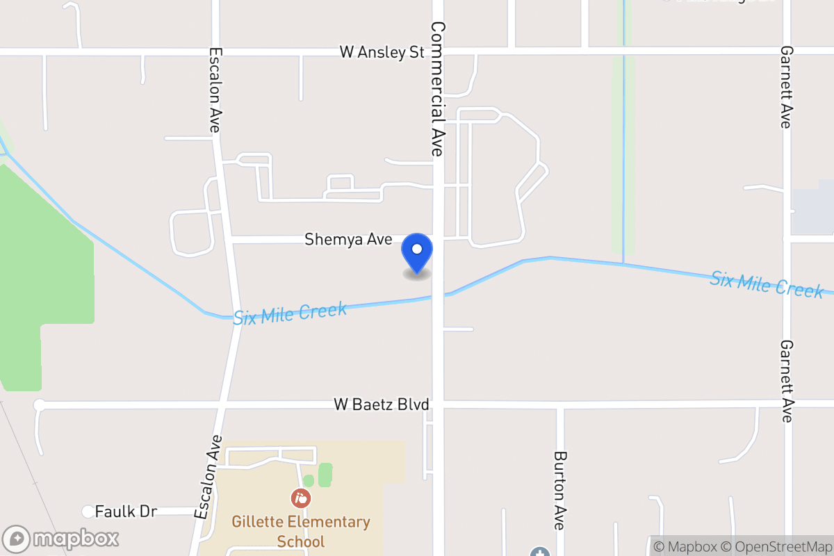 Map of 3827  Commercial Ave