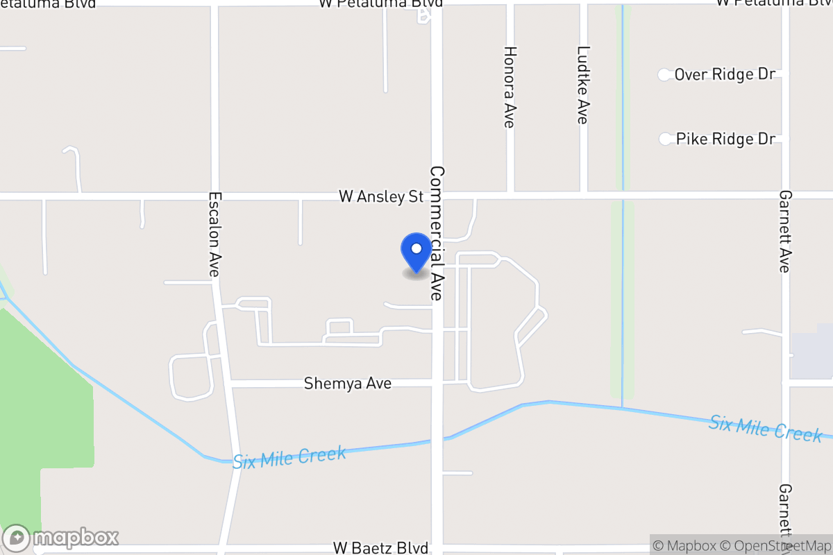 Map of 3731  Commercial Ave