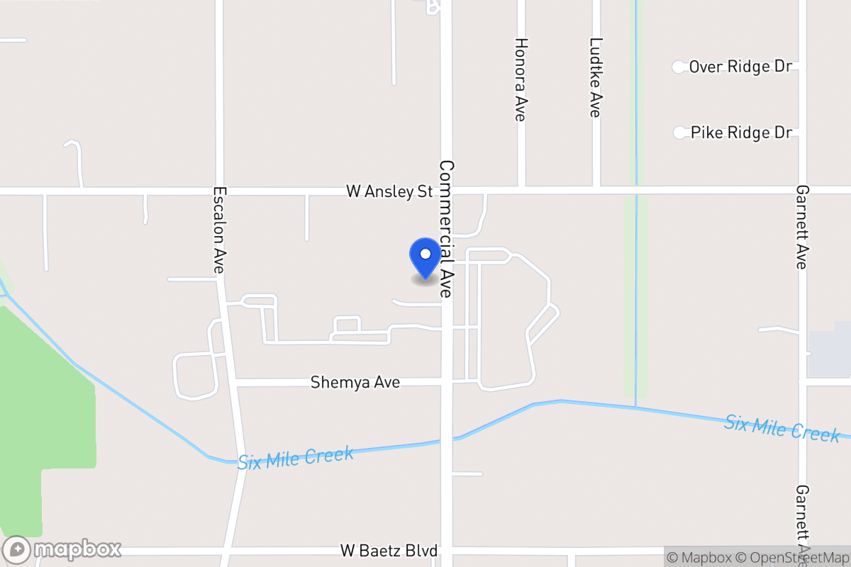 Map of 3735  Commercial Ave