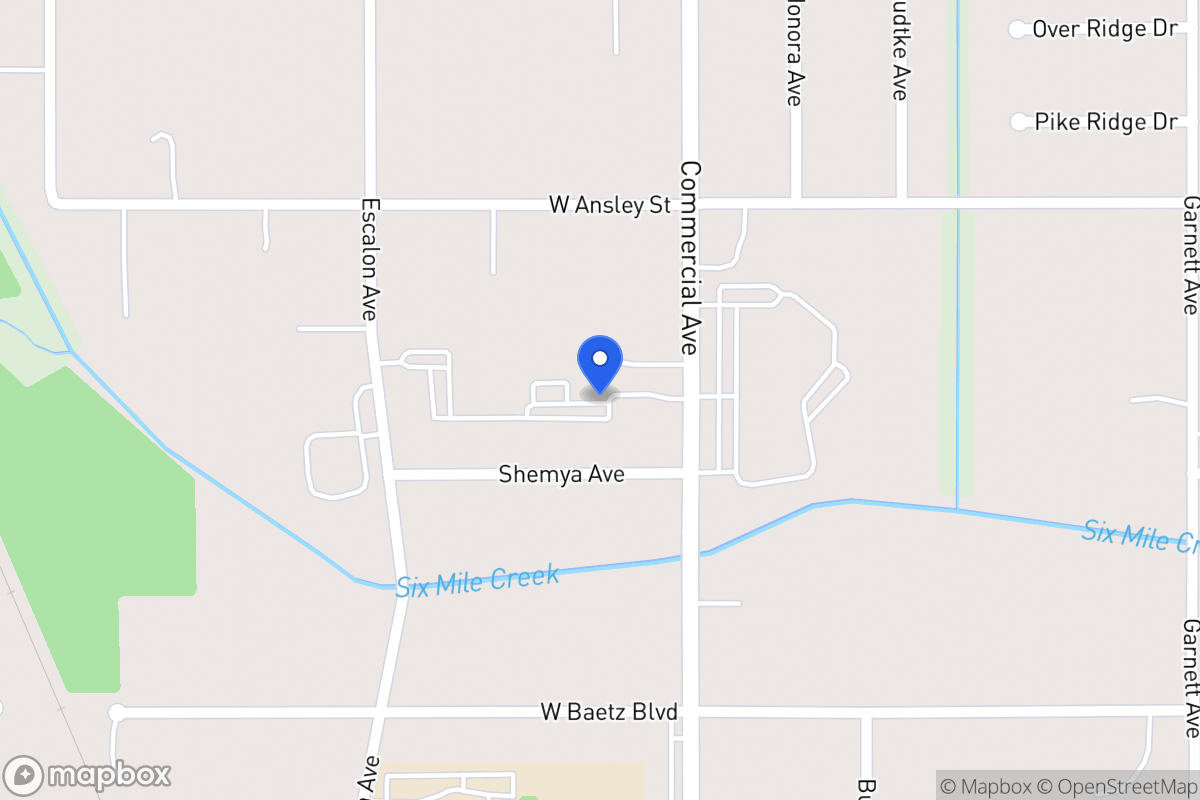 Map of 3751  Commercial Ave