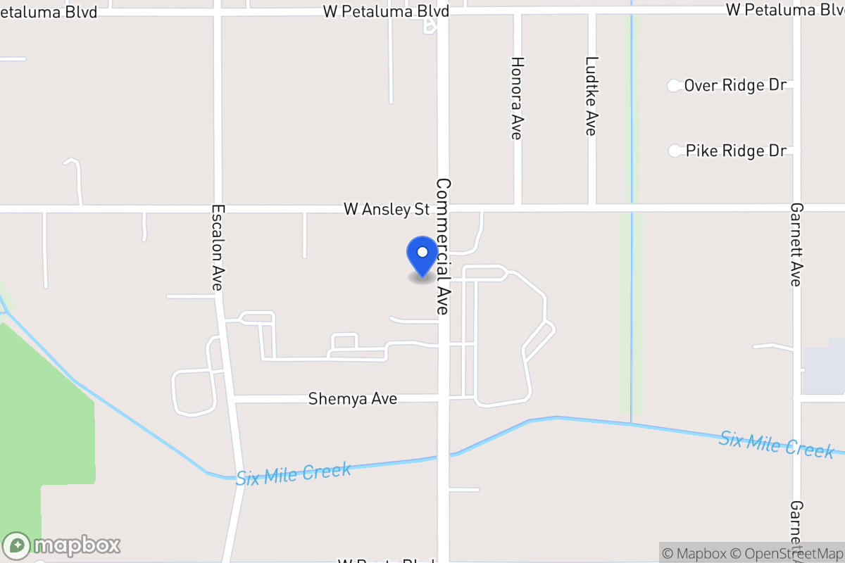 Map of 3723  Commercial Ave