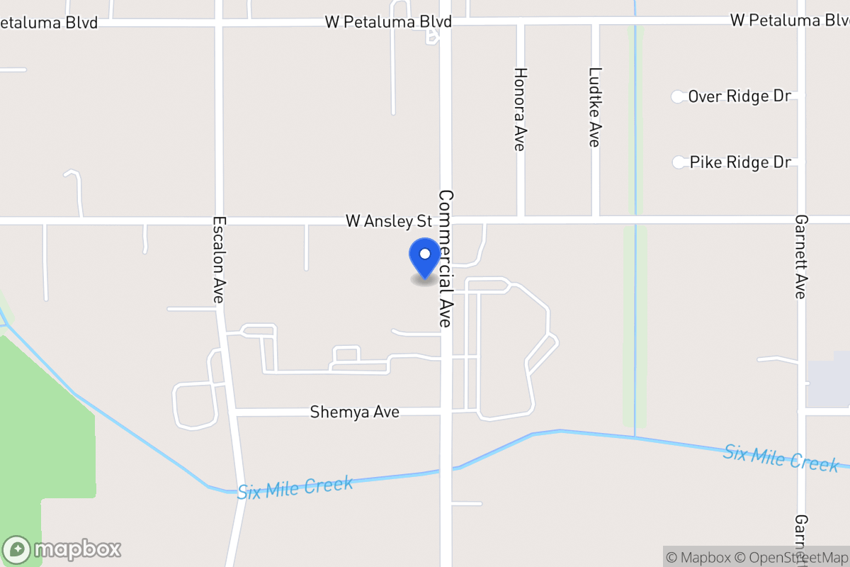 Map of 3719  Commercial Ave