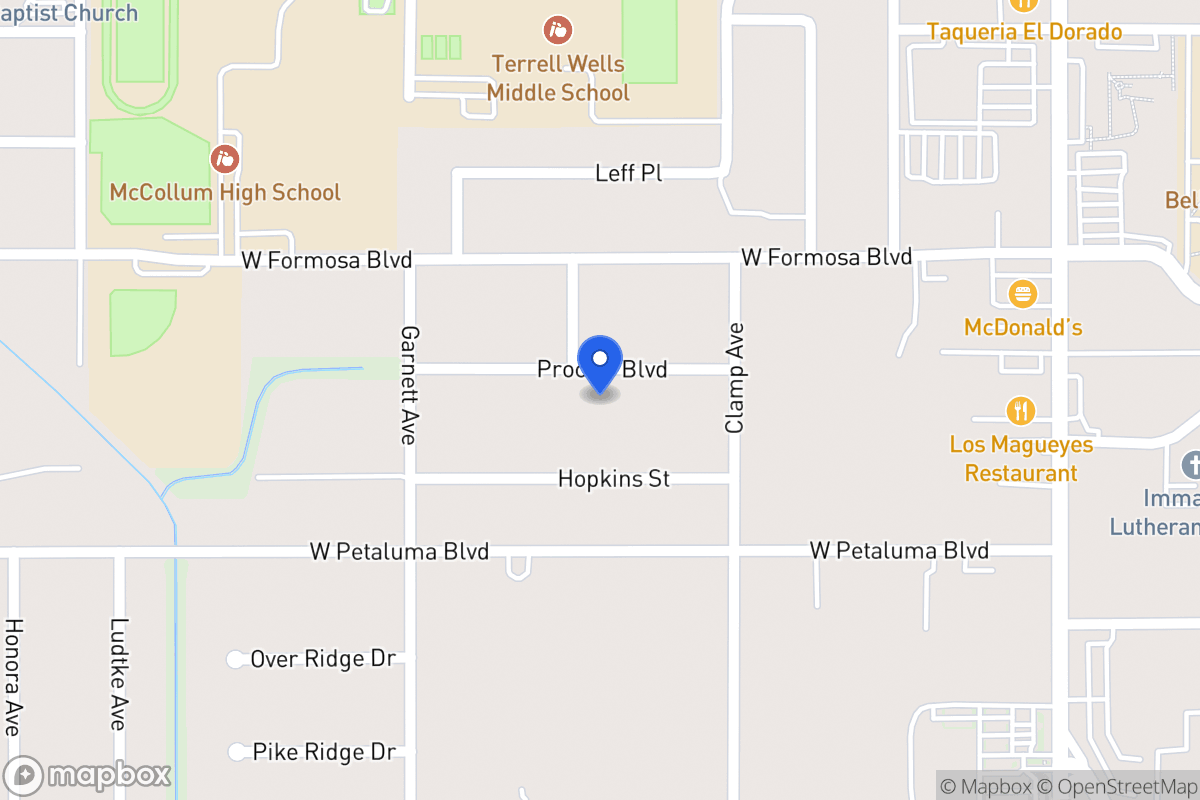 Map of 134  Proctor Blvd